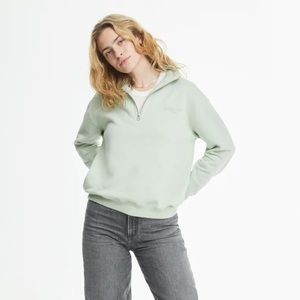 Wesley Eco Fleece Half Zip Sweatshirt Size M